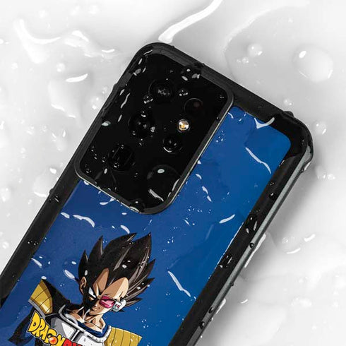 Dragon Ball Z Vegeta Portrait Galaxy S24 Ultra Waterproof Case