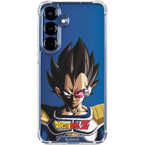 Dragon Ball Z Vegeta Portrait Galaxy S25 Plus Clear Case