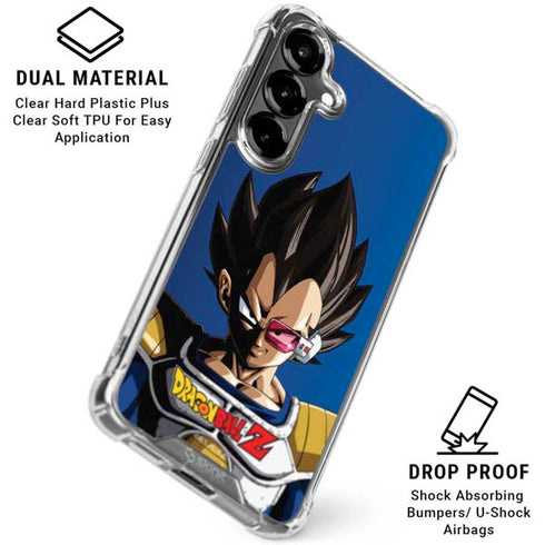 Dragon Ball Z Vegeta Portrait Galaxy S26 Clear Case