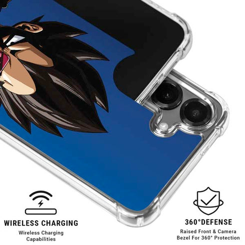 Dragon Ball Z Vegeta Portrait Galaxy S26 Plus Clear Case