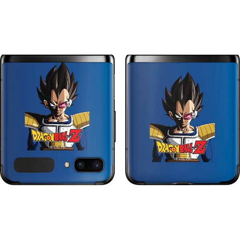 Dragon Ball Z Vegeta Portrait Galaxy Z Flip Skin