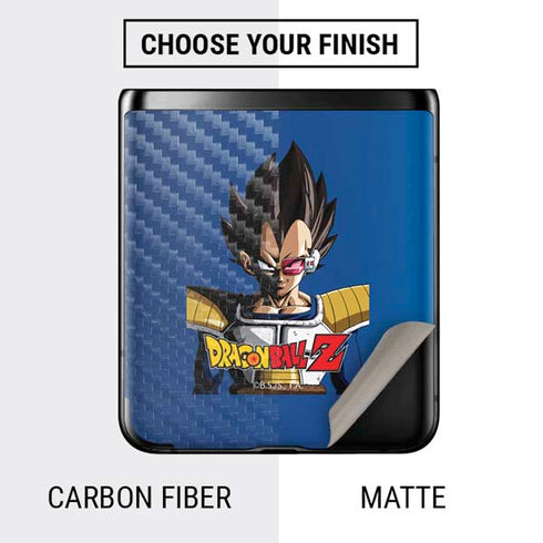 Dragon Ball Z Vegeta Portrait Galaxy Z Flip Skin