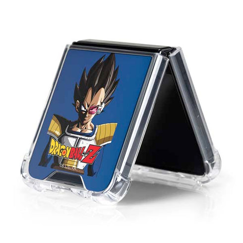 Dragon Ball Z Vegeta Portrait Galaxy Z Flip5 5G Clear Case