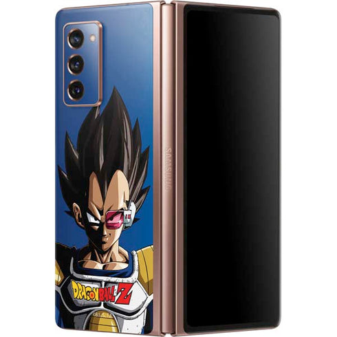 Dragon Ball Z Vegeta Portrait Galaxy Z Fold2 5G Skin