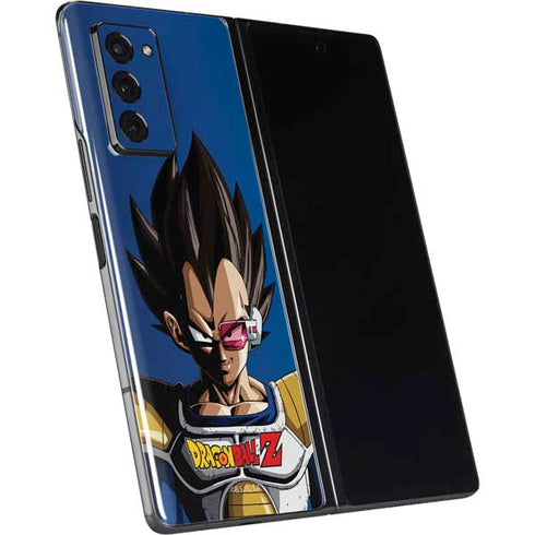 Dragon Ball Z Vegeta Portrait Galaxy Z Fold2 5G Skin