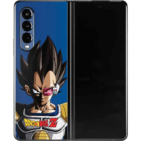 Dragon Ball Z Vegeta Portrait Galaxy Z Fold3 5G Skin