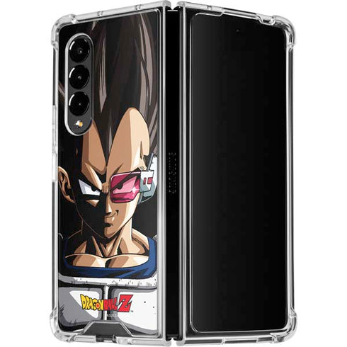 Dragon Ball Z Vegeta Portrait Galaxy Z Fold4 5G Clear Case