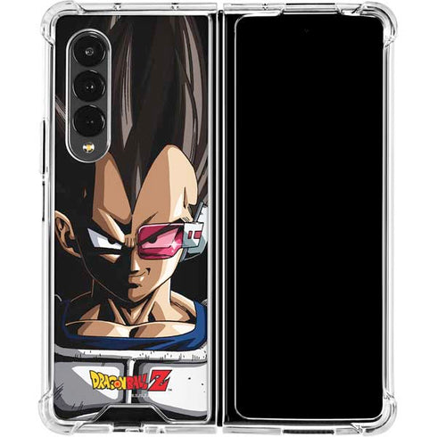 Dragon Ball Z Vegeta Portrait Galaxy Z Fold4 5G Clear Case