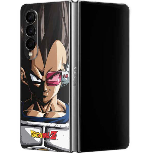 Dragon Ball Z Vegeta Portrait Galaxy Z Fold4 5G Skin