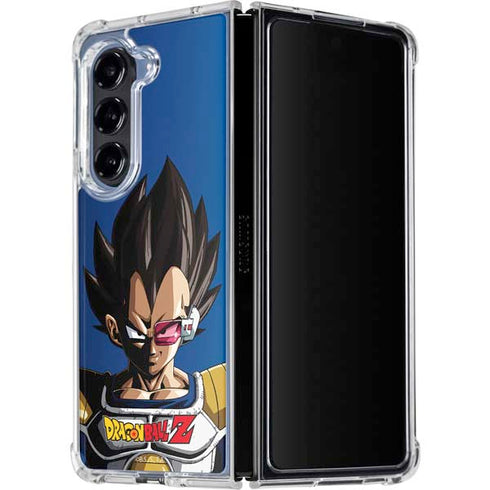 Dragon Ball Z Vegeta Portrait Galaxy Z Fold5 5G Clear Case