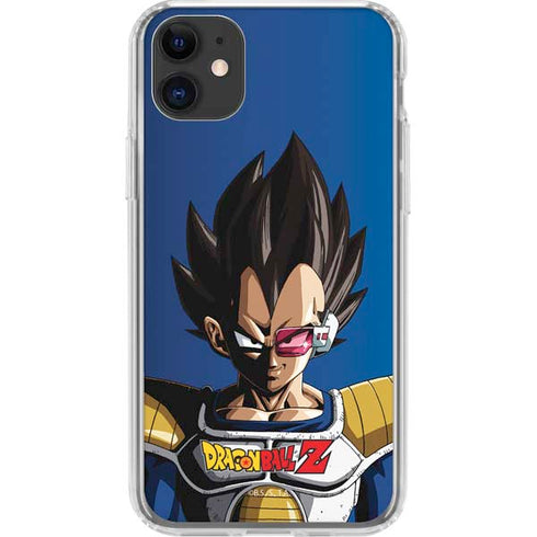 Dragon Ball Z Vegeta Portrait iPhone 11 Clear Case