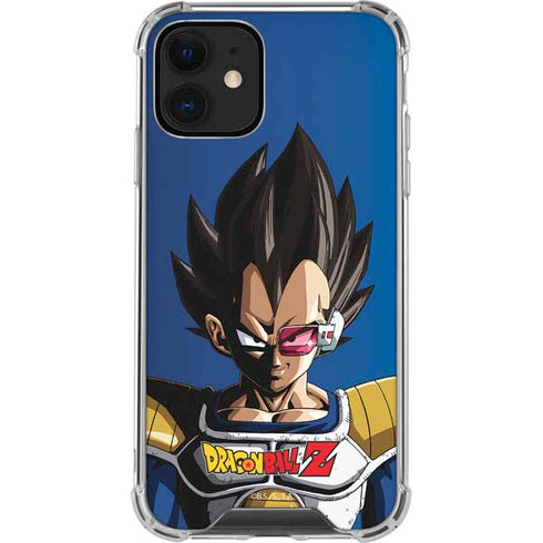 Dragon Ball Z Vegeta Portrait iPhone 12 Clear Case