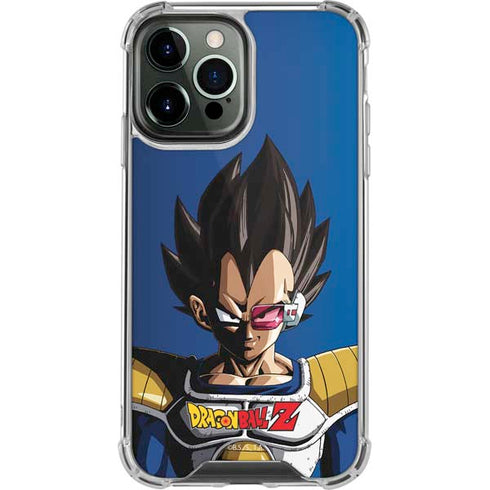 Dragon Ball Z Vegeta Portrait iPhone 13 Pro Max Clear Case