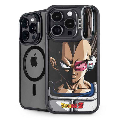 Dragon Ball Z Vegeta Portrait iPhone 14 Pro Kickstand Case