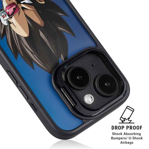 Dragon Ball Z Vegeta Portrait iPhone 15 Kickstand Case