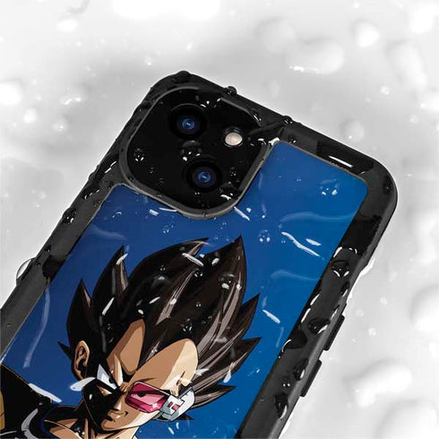 Dragon Ball Z Vegeta Portrait iPhone 15 Plus Waterproof Case