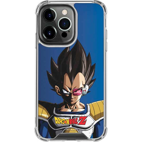 Dragon Ball Z Vegeta Portrait iPhone 15 Pro Max Clear Case