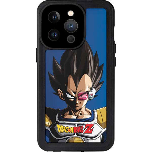 Dragon Ball Z Vegeta Portrait iPhone 15 Pro Waterproof Case
