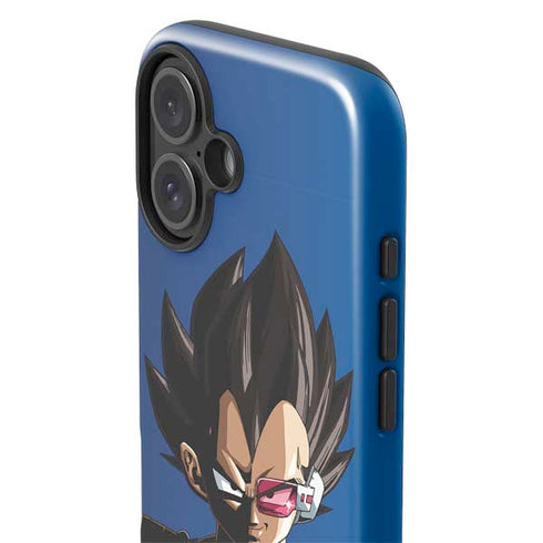 Dragon Ball Z Vegeta Portrait iPhone 16 Plus Impact Case