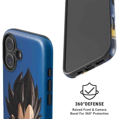 Dragon Ball Z Vegeta Portrait iPhone 16 Plus Magsafe Impact Case