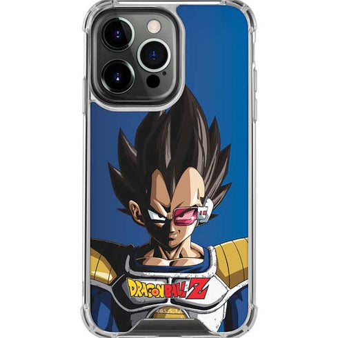 Dragon Ball Z Vegeta Portrait iPhone 16 Pro Max Clear Case