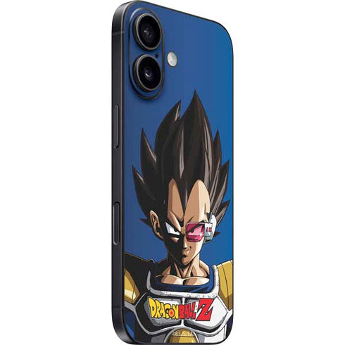 Dragon Ball Z Vegeta Portrait iPhone 16 Skin