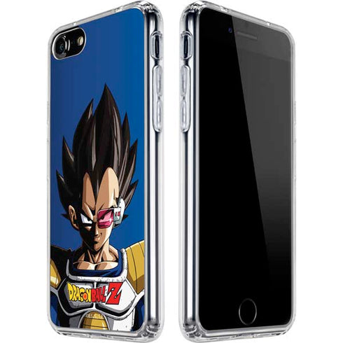 Dragon Ball Z Vegeta Portrait iPhone SE (2nd & 3rd Gen) Clear Case