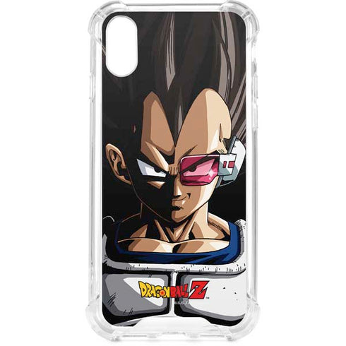 Dragon Ball Z Vegeta Portrait iPhone XS Clear Case