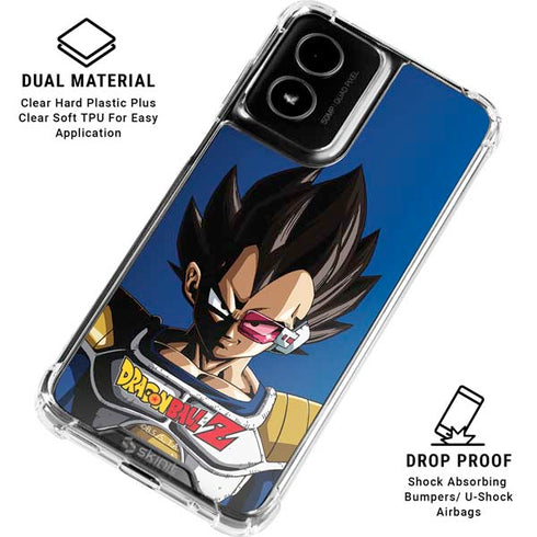 Dragon Ball Z Vegeta Portrait Moto G Power 5G (2024) Clear Case