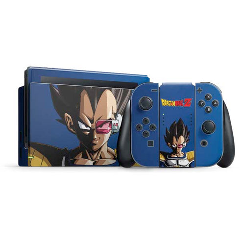 Dragon Ball Z Vegeta Portrait Nintendo Switch Bundle Skin