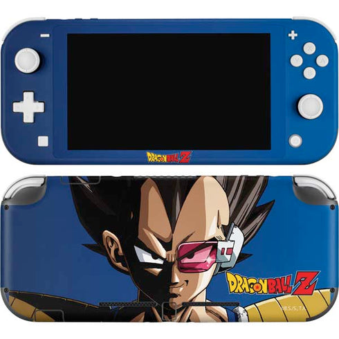 Dragon Ball Z Vegeta Portrait Nintendo Switch Lite Skin