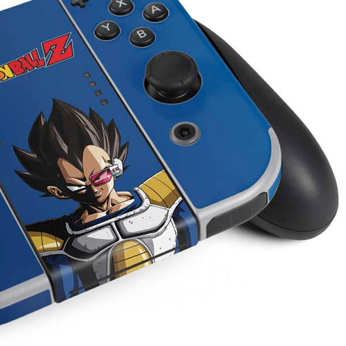 Dragon Ball Z Vegeta Portrait Nintendo Switch OLED (2021) Skin