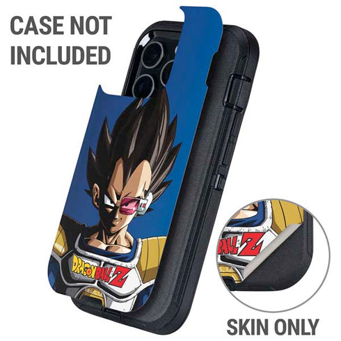 Dragon Ball Z Vegeta Portrait Otterbox Defender iPhone Skin