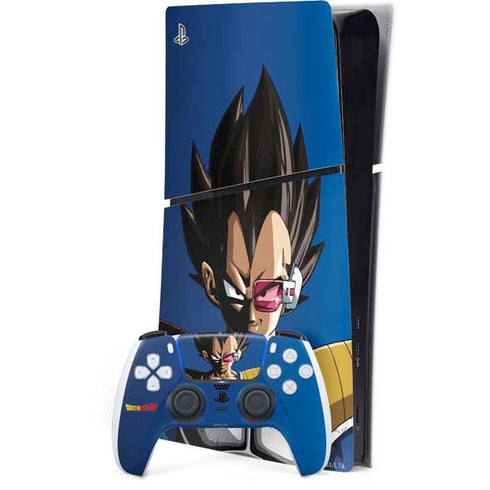 Dragon Ball Z Vegeta Portrait PlayStation PS5 Skins