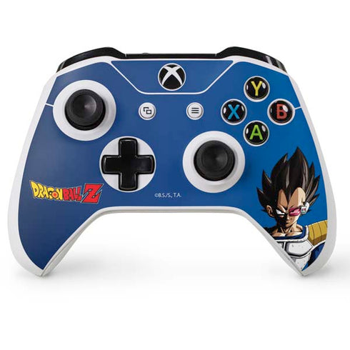 Dragon Ball Z Vegeta Portrait Xbox One S Console and Controller Bundle Skin