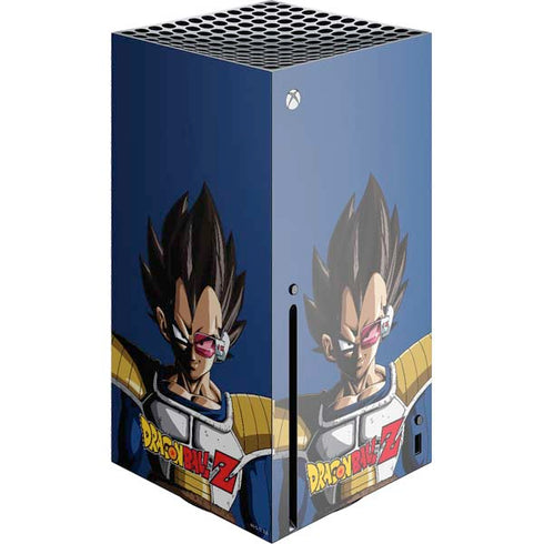 Dragon Ball Z Vegeta Portrait Xbox Series X Console Skin