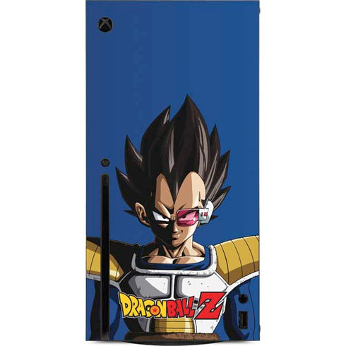 Dragon Ball Z Vegeta Portrait Xbox Series X Console Skin
