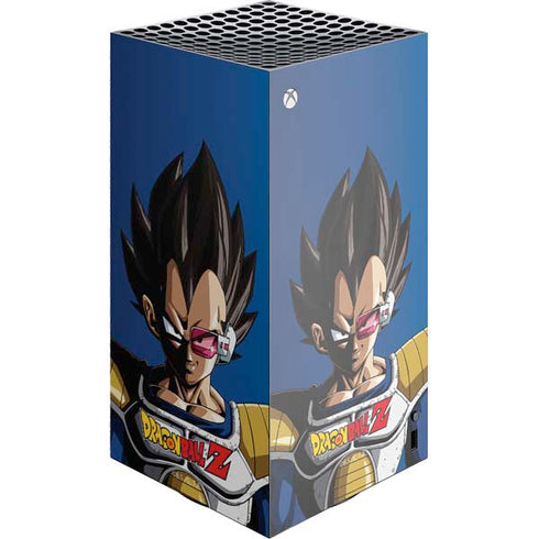 Dragon Ball Z Vegeta Portrait XBox Series X Digital Edition Console Skin