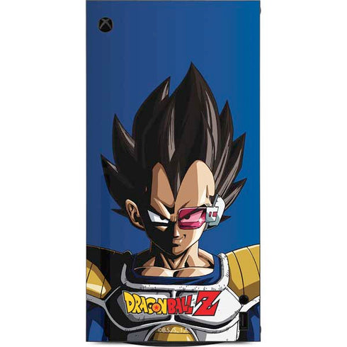 Dragon Ball Z Vegeta Portrait XBox Series X Digital Edition Console Skin