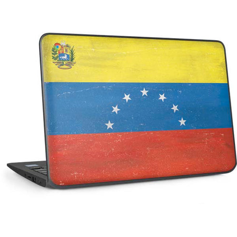 Venezuela Flag Distressed HP Chromebook Skin