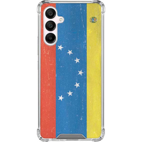 Venezuela Flag Distressed Galaxy A16 5G Clear Case