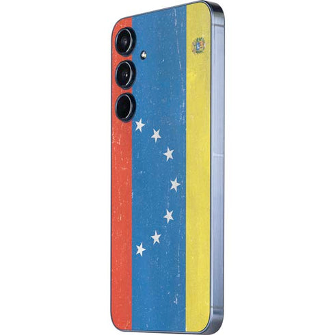 Venezuela Flag Distressed Galaxy A35 5G Skin