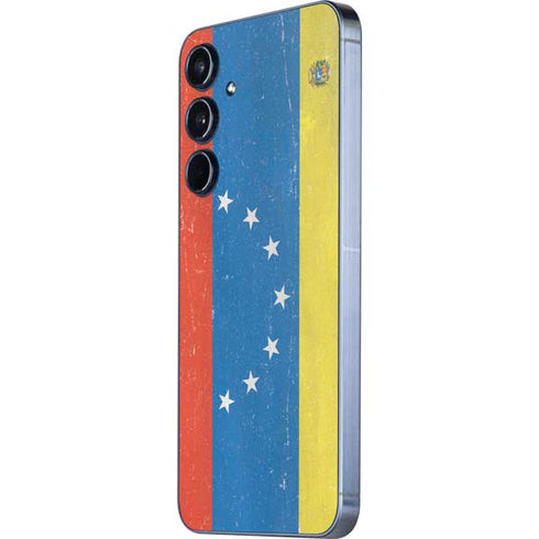 Venezuela Flag Distressed Galaxy A55 5G Skin