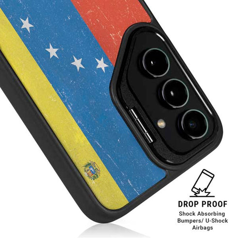 Venezuela Flag Distressed Galaxy S24 FE Kickstand Case