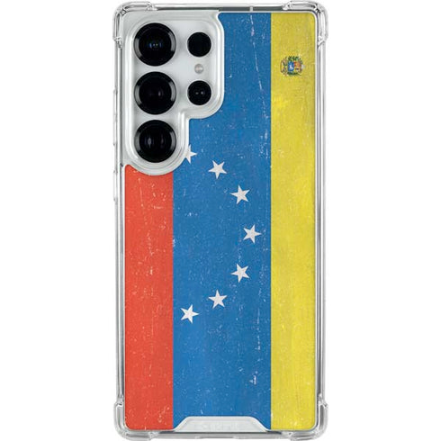 Venezuela Flag Distressed Galaxy S25 Ultra Clear Case