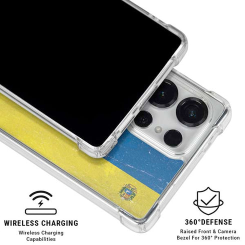 Venezuela Flag Distressed Galaxy S25 Ultra Clear Case