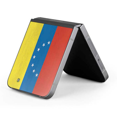 Venezuela Flag Distressed Galaxy Z Flip6 Skin