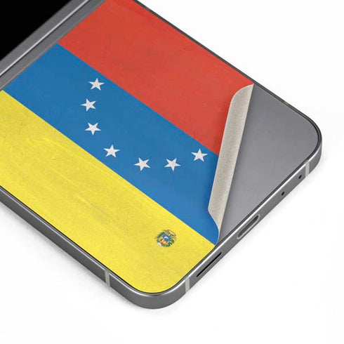 Venezuela Flag Distressed Galaxy Z Flip6 Skin
