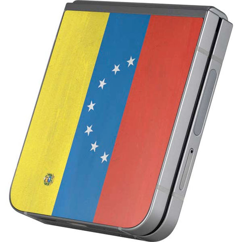 Venezuela Flag Distressed Galaxy Z Flip6 Skin