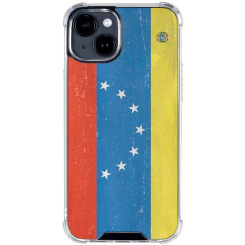 Venezuela Flag Distressed iPhone 15 Clear Case